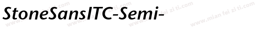 StoneSansITC-Semi字体转换