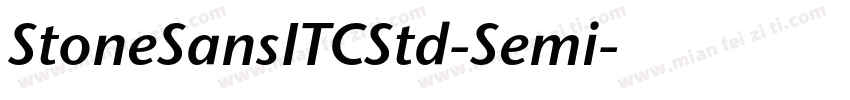 StoneSansITCStd-Semi字体转换