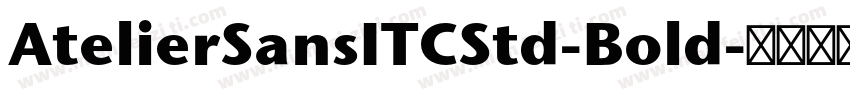 AtelierSansITCStd-Bold字体转换
