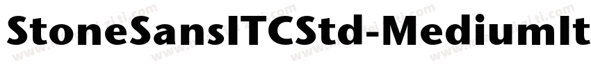 StoneSansITCStd-MediumItalic字体转换