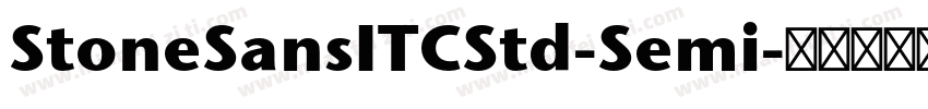 StoneSansITCStd-Semi字体转换