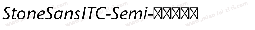 StoneSansITC-Semi字体转换