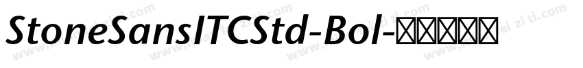 StoneSansITCStd-Bol字体转换