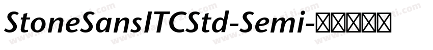 StoneSansITCStd-Semi字体转换