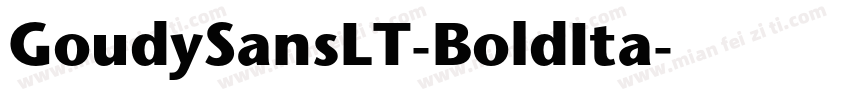GoudySansLT-BoldIta字体转换