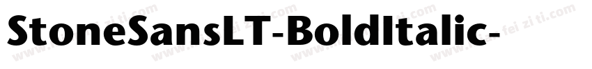 StoneSansLT-BoldItalic字体转换