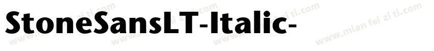 StoneSansLT-Italic字体转换