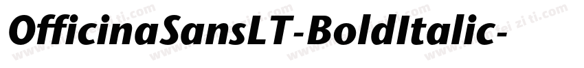OfficinaSansLT-BoldItalic字体转换