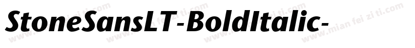 StoneSansLT-BoldItalic字体转换