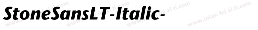 StoneSansLT-Italic字体转换