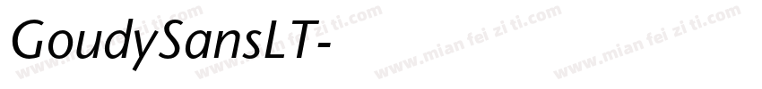 GoudySansLT字体转换