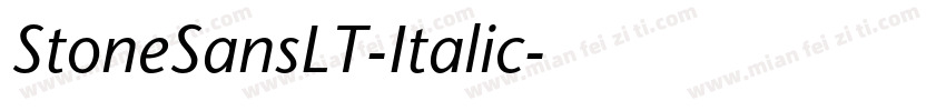 StoneSansLT-Italic字体转换