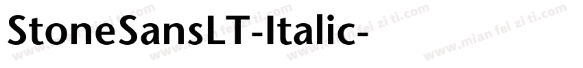 StoneSansLT-Italic字体转换
