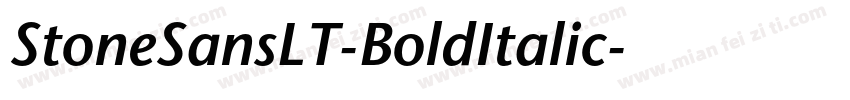 StoneSansLT-BoldItalic字体转换