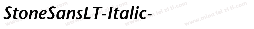 StoneSansLT-Italic字体转换