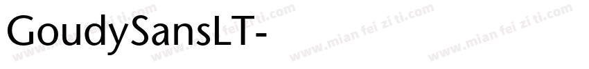 GoudySansLT字体转换