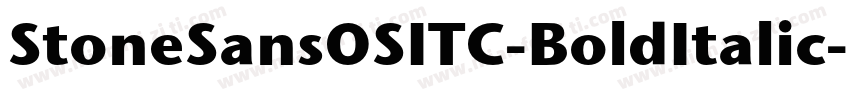 StoneSansOSITC-BoldItalic字体转换