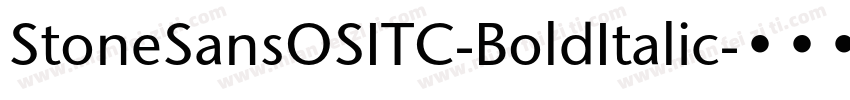 StoneSansOSITC-BoldItalic字体转换