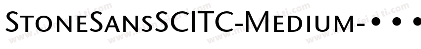 StoneSansSCITC-Medium字体转换