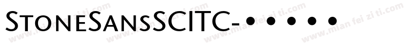 StoneSansSCITC字体转换