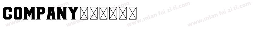 COMPANY字体转换