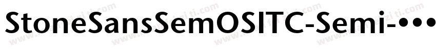 StoneSansSemOSITC-Semi字体转换