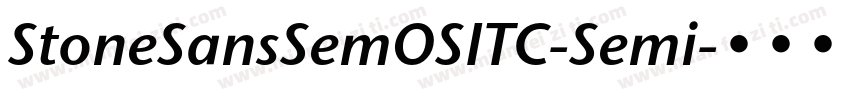 StoneSansSemOSITC-Semi字体转换