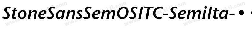 StoneSansSemOSITC-SemiIta字体转换