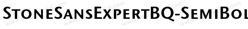 StoneSansExpertBQ-SemiBold字体转换