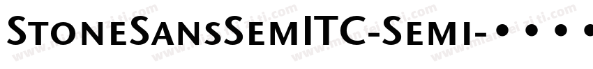 StoneSansSemITC-Semi字体转换