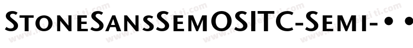 StoneSansSemOSITC-Semi字体转换