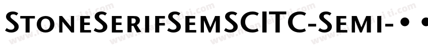 StoneSerifSemSCITC-Semi字体转换