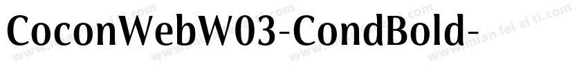 CoconWebW03-CondBold字体转换