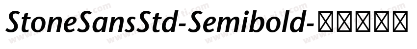 StoneSansStd-Semibold字体转换