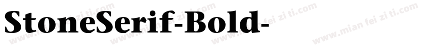 StoneSerif-Bold字体转换