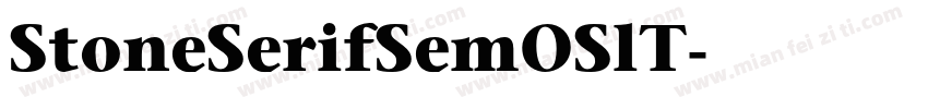StoneSerifSemOSlT字体转换