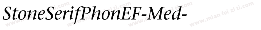 StoneSerifPhonEF-Med字体转换