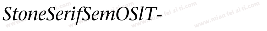 StoneSerifSemOSlT字体转换