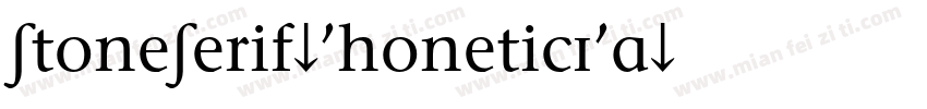 StoneSerif-PhoneticIPA字体转换