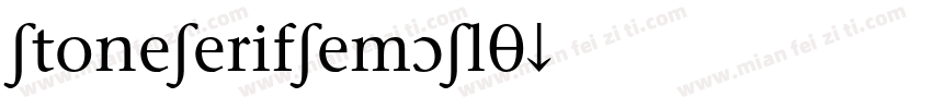 StoneSerifSemOSlT字体转换
