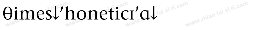 Times-PhoneticIPA字体转换