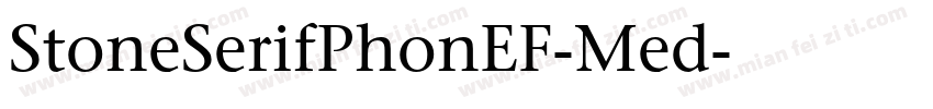 StoneSerifPhonEF-Med字体转换