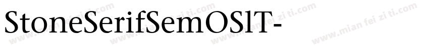 StoneSerifSemOSlT字体转换