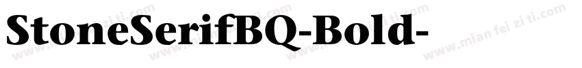 StoneSerifBQ-Bold字体转换