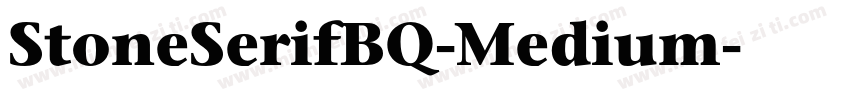 StoneSerifBQ-Medium字体转换