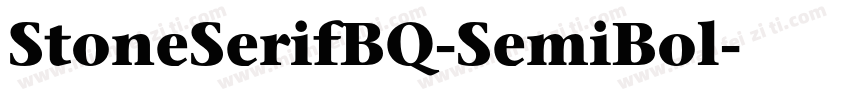 StoneSerifBQ-SemiBol字体转换