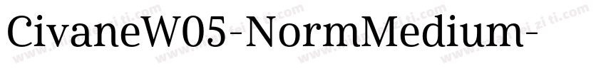 CivaneW05-NormMedium字体转换