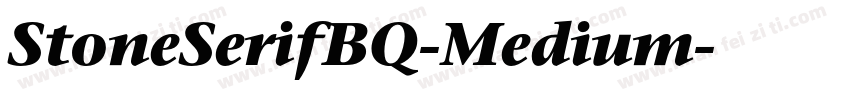 StoneSerifBQ-Medium字体转换