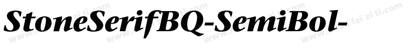 StoneSerifBQ-SemiBol字体转换
