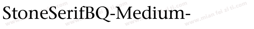 StoneSerifBQ-Medium字体转换